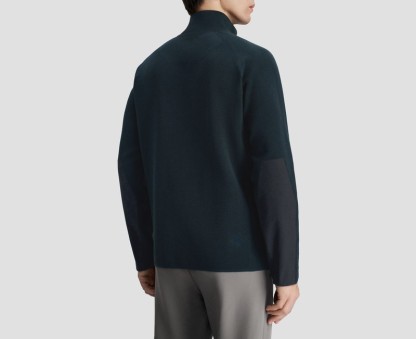 DUALIS MEN KNIT ZIP JACKET