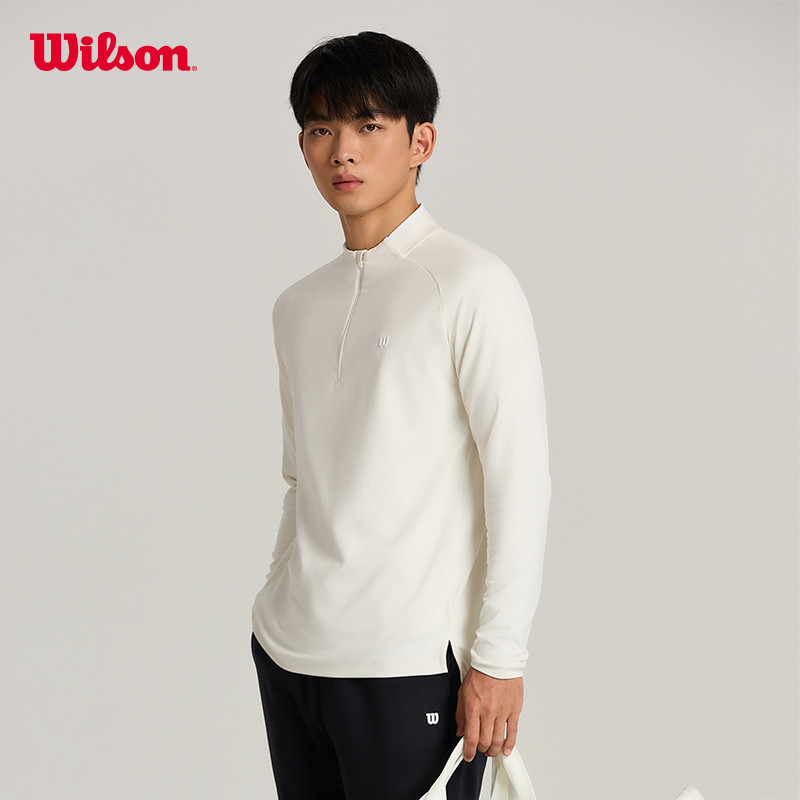 Men's Alley Half-Zip Long Sleeve Tennis Tee