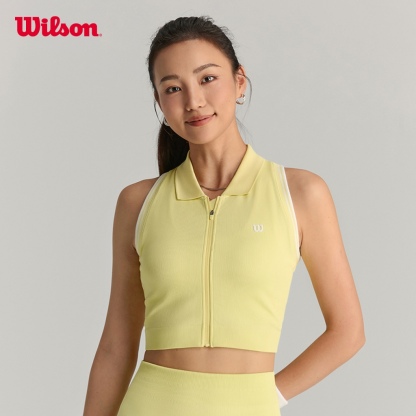 Wilson Women Seamless Full-Zip Tank Lemonade WW20051532