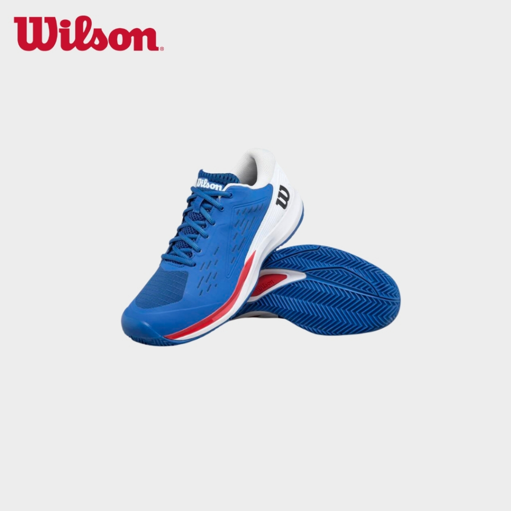 WILSON Men Rush Pro Ace Clay Tennis Shoes  Wide Fit 4D Support - WRS334390U