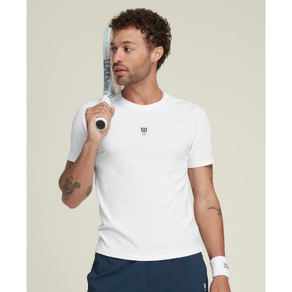 WILSON MEN Breakpoint Seamless Short Sleeve Tennis Tee - WM00240331WTA