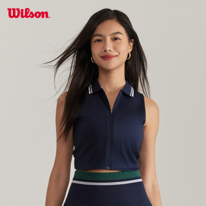 WILSON Women Riverside Cropped Sleeveless Polo (2 Colour Variations) - WW00207411