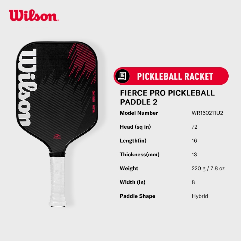 Wilson FIERCE PRO Pickleball Paddle 2