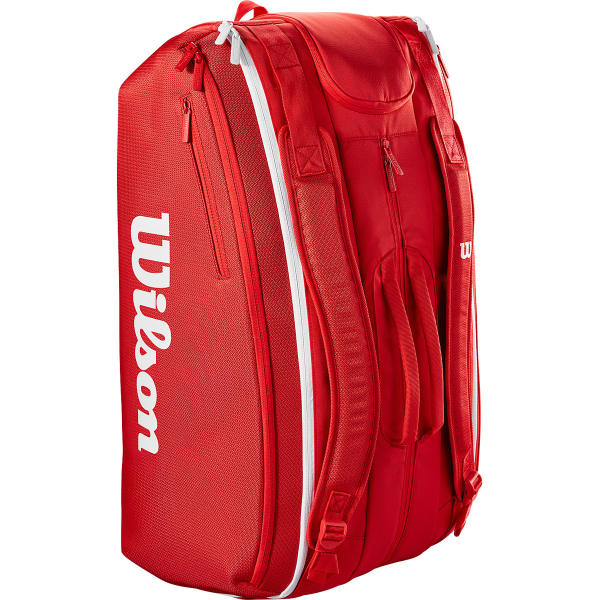 Wilson Red Super Tour 2025 Teenis Bag (15 Rackets)