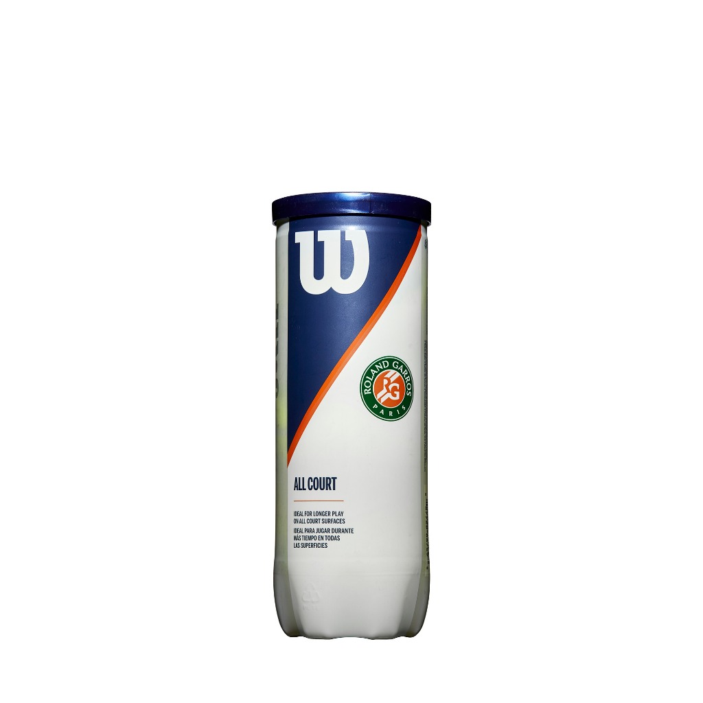 Wilson Roland-Garros All Court 3-Ball 4 Can Case Tennis Ball