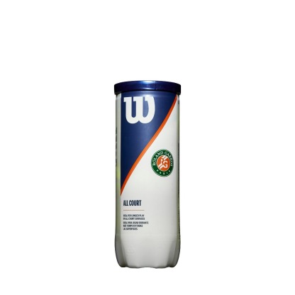 Wilson Roland-Garros All Court 3-Ball 4 Can Case Tennis Ball