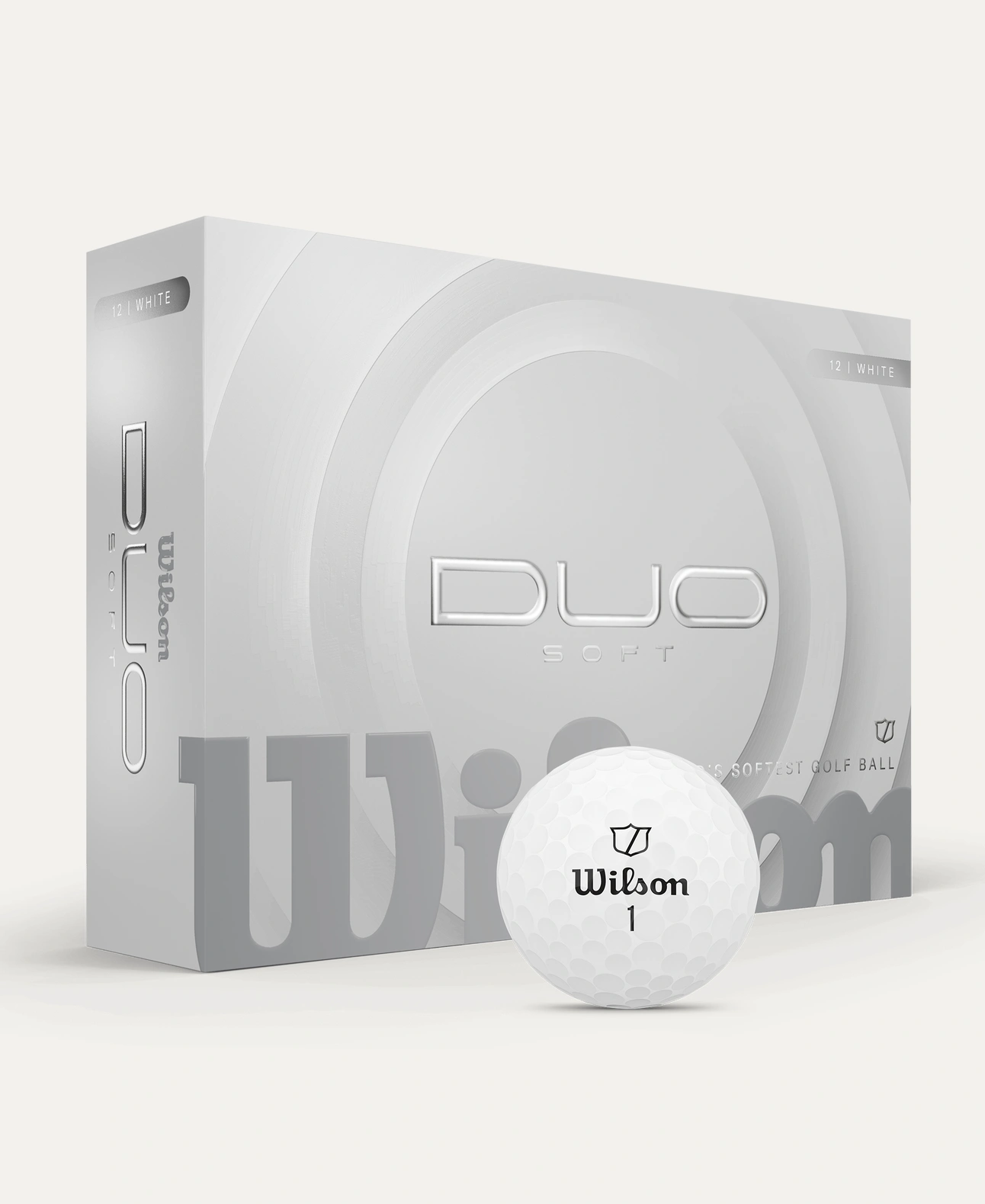 Wilson DUO SOFT GOLF BALL White 12-BALL