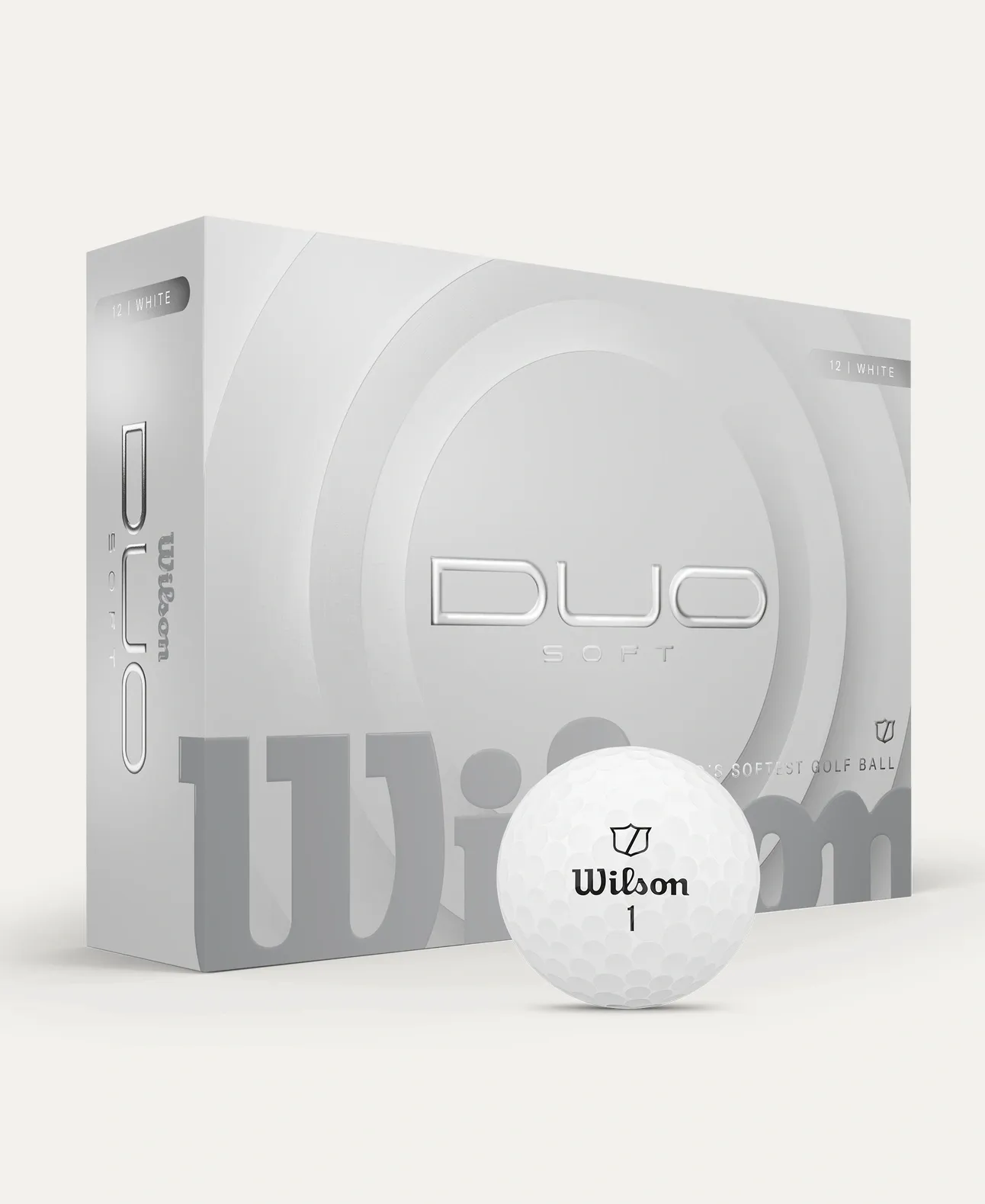 Wilson DUO SOFT GOLF BALL White 12-BALL