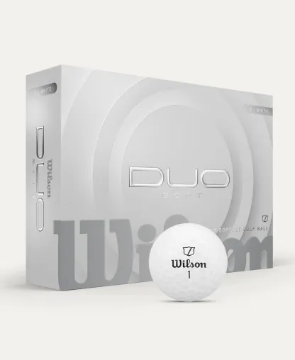 Wilson DUO SOFT GOLF BALL White 12-BALL