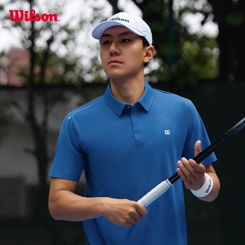 [Quick-Dry] Wilson Men Daily Court Tennis Polo Shirt T-Shirt Tee 4 Colors Athletic Fit WM20056512