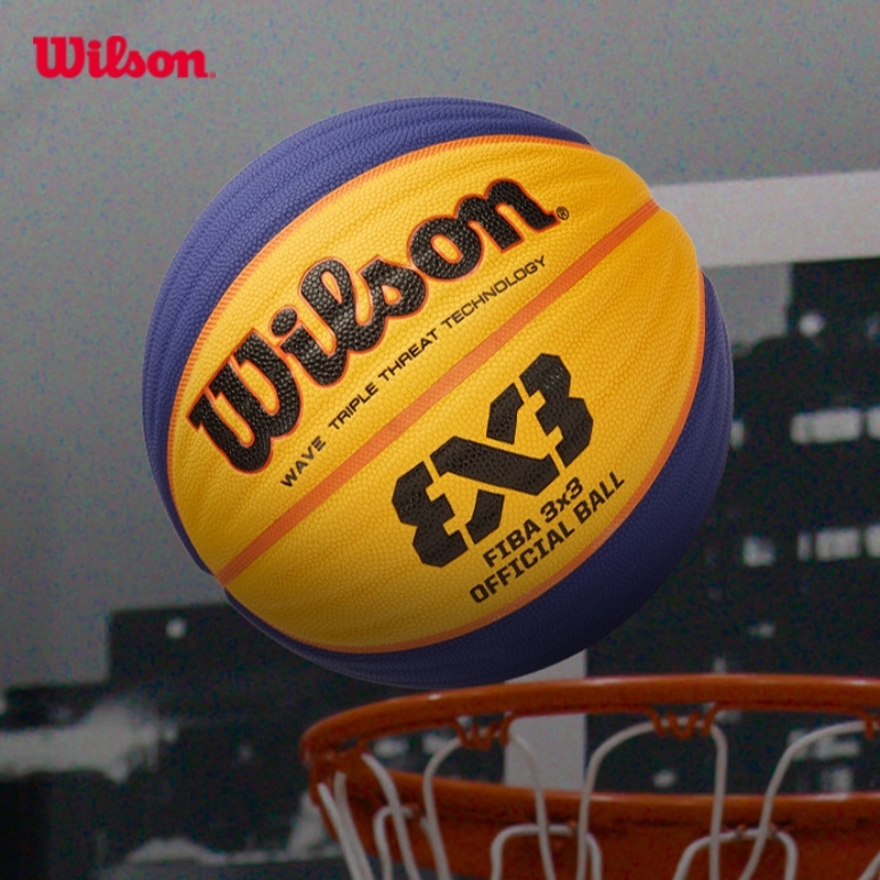 [Size 6] WILSON FIBA 3x3 Official Game Basketball Wave Triple Threat Tec Indoor/Outdoor WTB0533XB