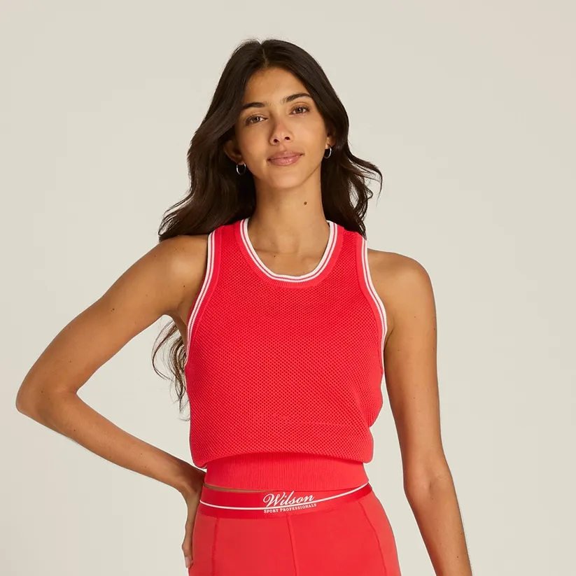 Wilson Ace Knit Mesh Tank Top