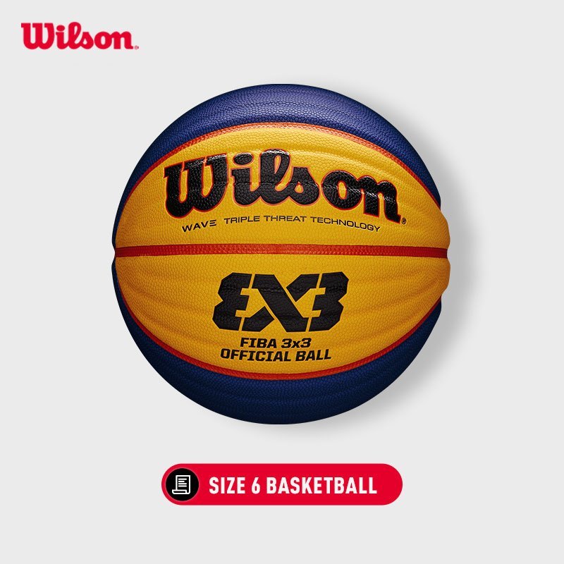 [Size 6] WILSON FIBA 3x3 Official Game Basketball Wave Triple Threat Tec Indoor/Outdoor WTB0533XB