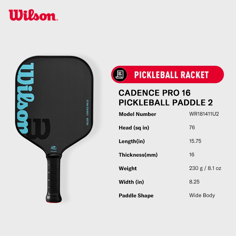 Wilson Cadence Pro 16 Pickleball Paddle