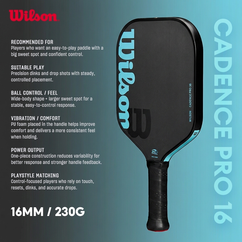 Wilson Cadence Pro 16 Pickleball Paddle