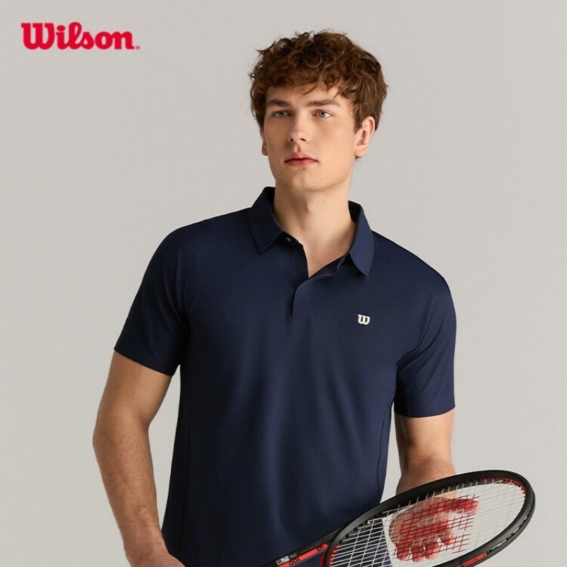 [Quick-Dry] Wilson Men Daily Court Tennis Polo Shirt T-Shirt Tee 4 Colors Athletic Fit WM20056512