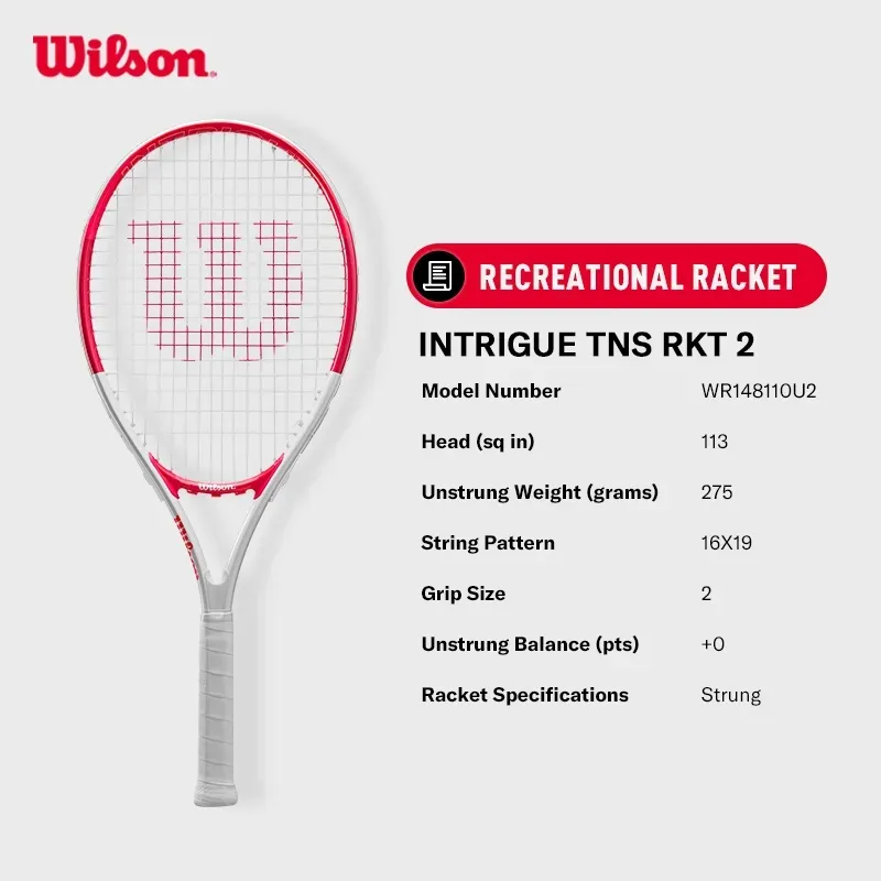 Wilson Intrigue Tennis Racket (Pre-strung)