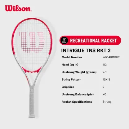 Wilson Intrigue Tennis Racket (Pre-Strung)