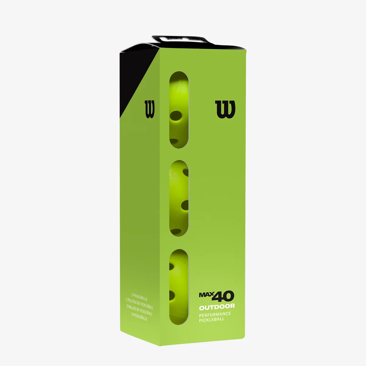Wilson Max 40 Outdoor Pickleball - 3 Pack