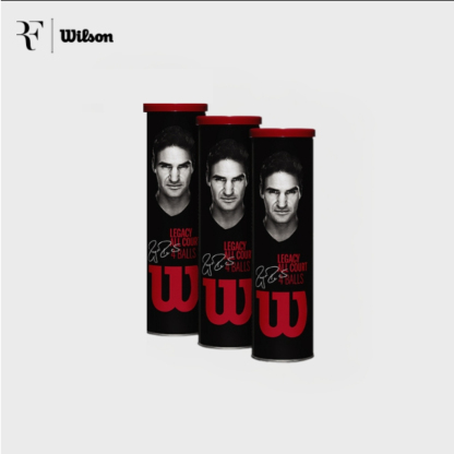 Wilson Rf Roger Federer Legacy Tennis Ball 4-Ball Metal Can
