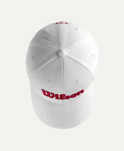 Wilson TOUR CAP WHITE/RED OSFA