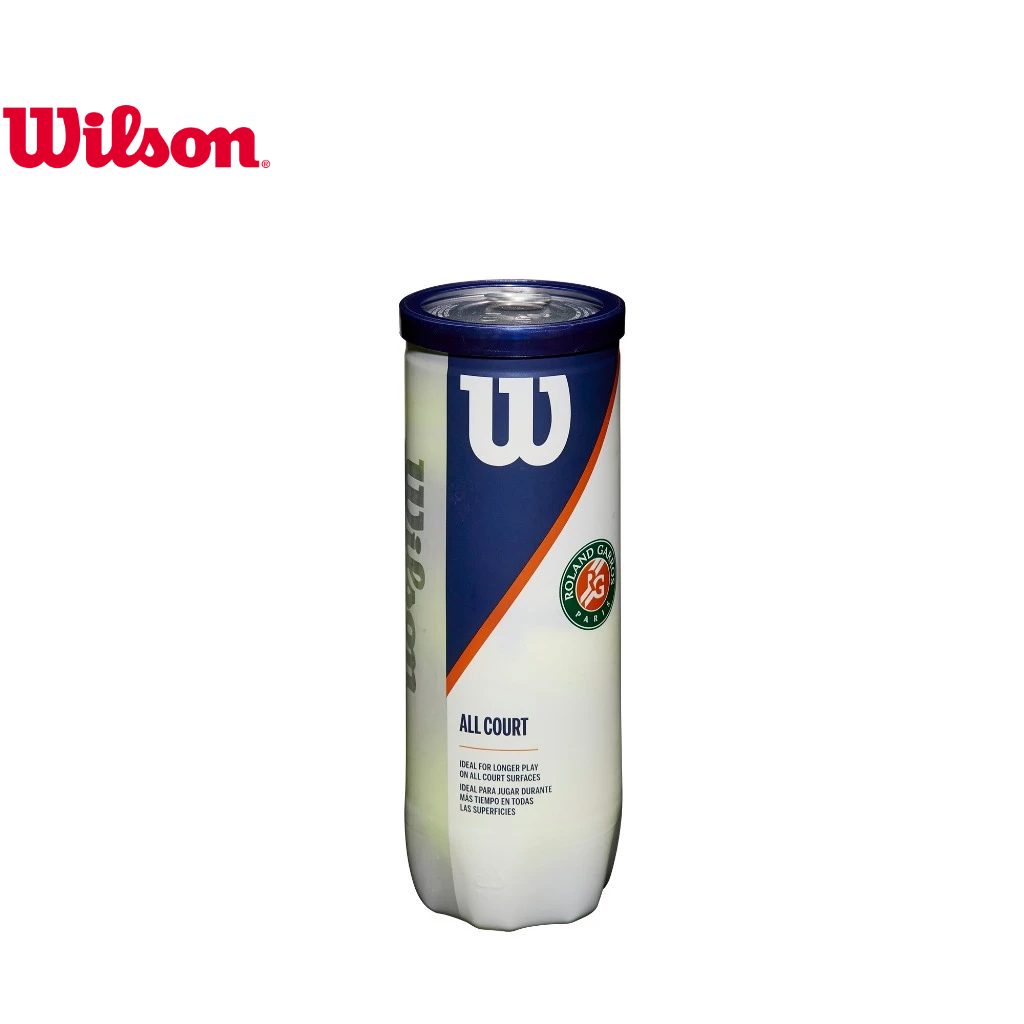 Wilson Roland-Garros All Court 3-Ball 4 Can Case Tennis Ball