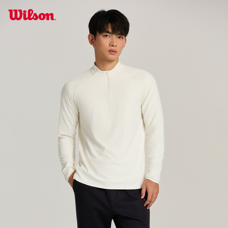 Men's Alley Half-Zip Long Sleeve Tennis Tee