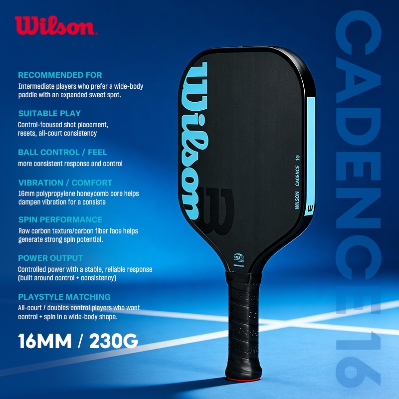 Wilson CADENCE 16 Pickleball Paddle