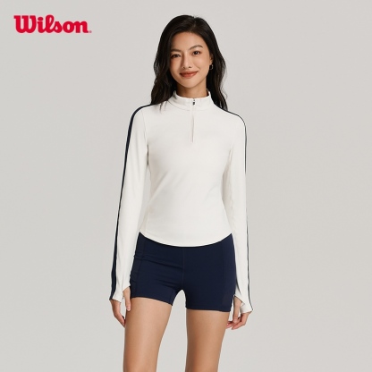 Wilson Women In-Bounds Long Sleeve Half Zip 