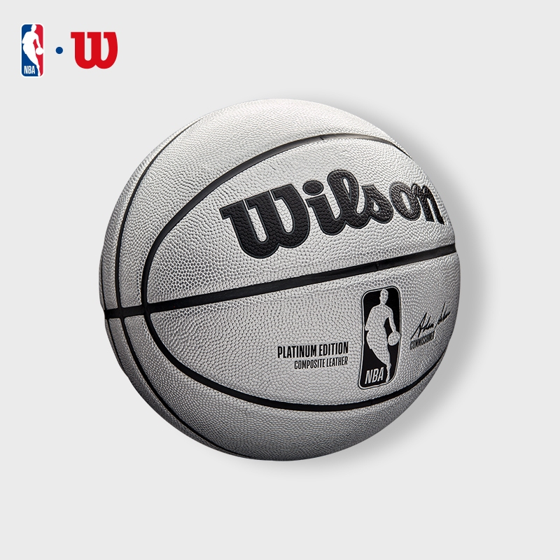 WILSON NBA Platinum Edition Official Basketball Size 7 Composite Leather Indoor/Outdoor WZ4029001XB