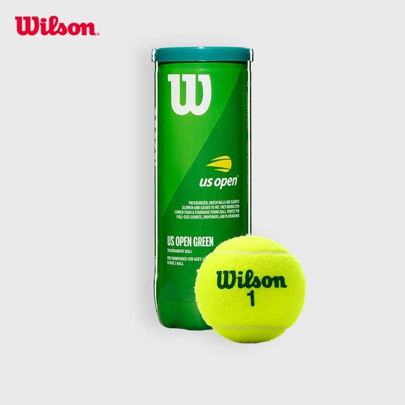 Wilson US OPEN Green Tournament Tennis Balls All Court Training (4 Cans, 12 Balls)