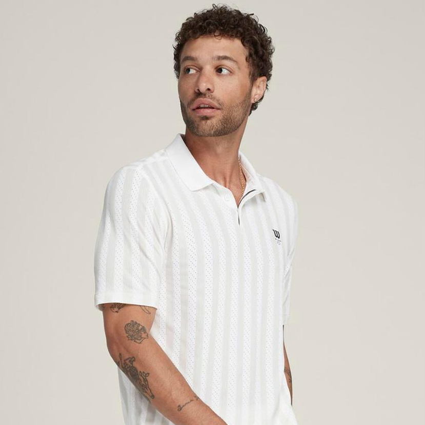 Wilson Men Game Point Seamless Short Sleeve Polo