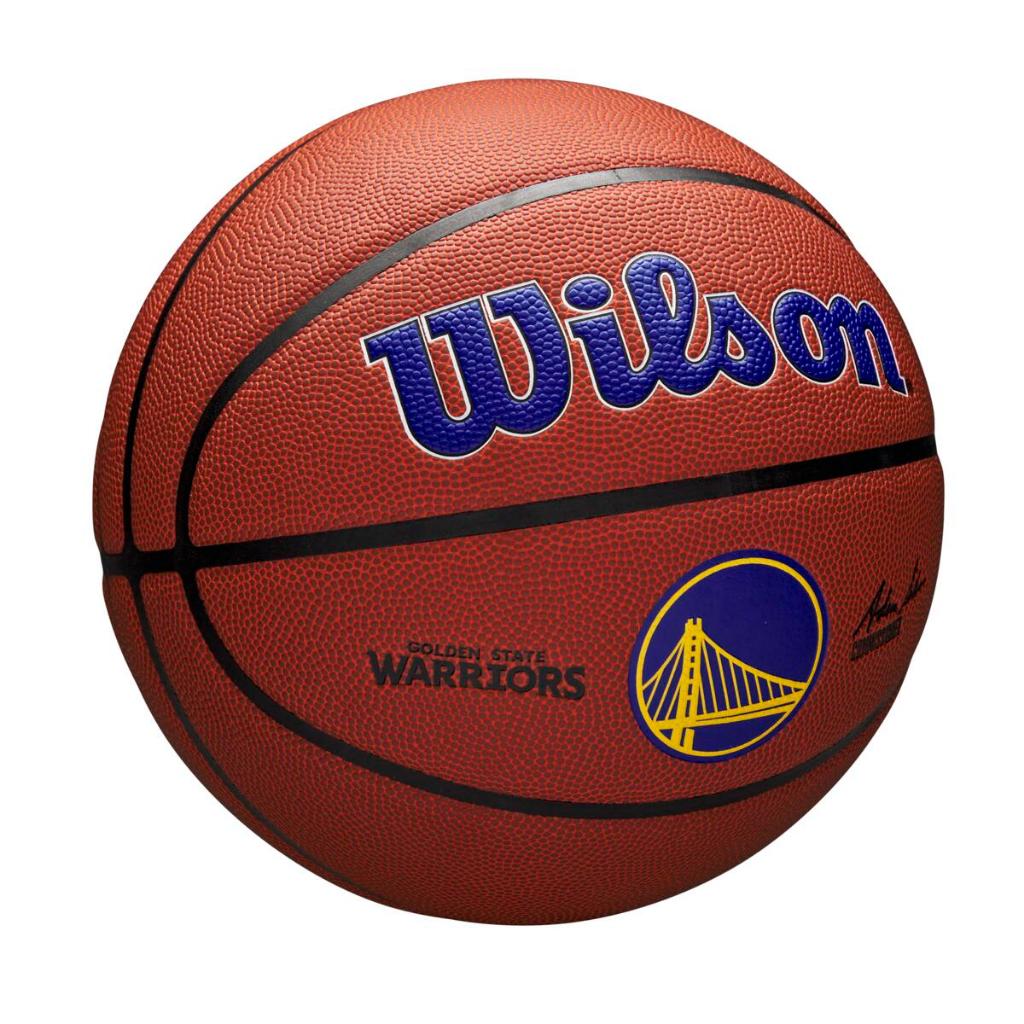 WILSON NBA Golden State Warriors Composite Leather Basketball Size 7 Indoor/Outdoor WZ4029310