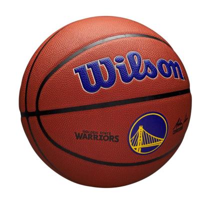 WILSON NBA Golden State Warriors Composite Leather Basketball Size 7 Indoor/Outdoor WZ4029310
