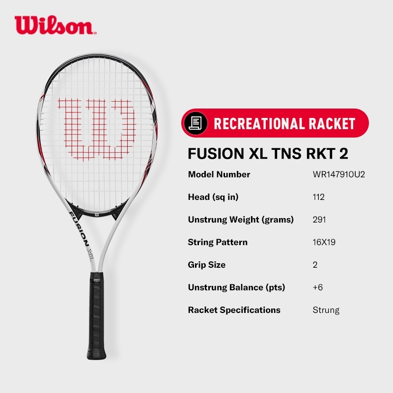 WILSON Tennis Starter Pack - FUSION XL – Wilson Singapore