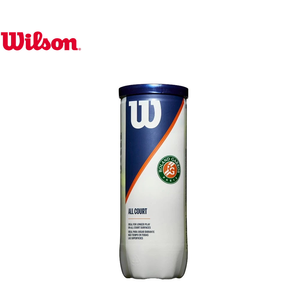 Wilson Roland-Garros All Court 3-Ball 4 Can Case Tennis Ball