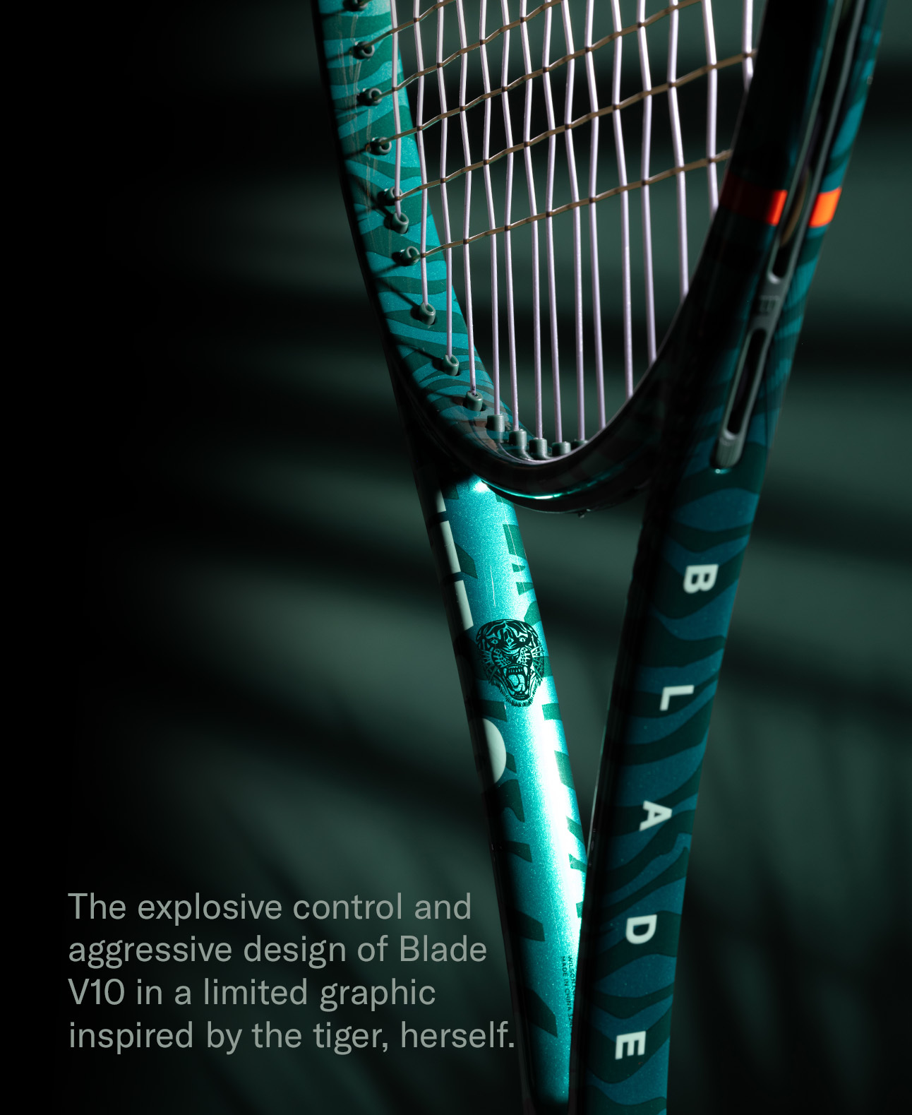 Wilson Blade 98 16x19 V10 Tiger Edition Tennis Racket (Unstrung)