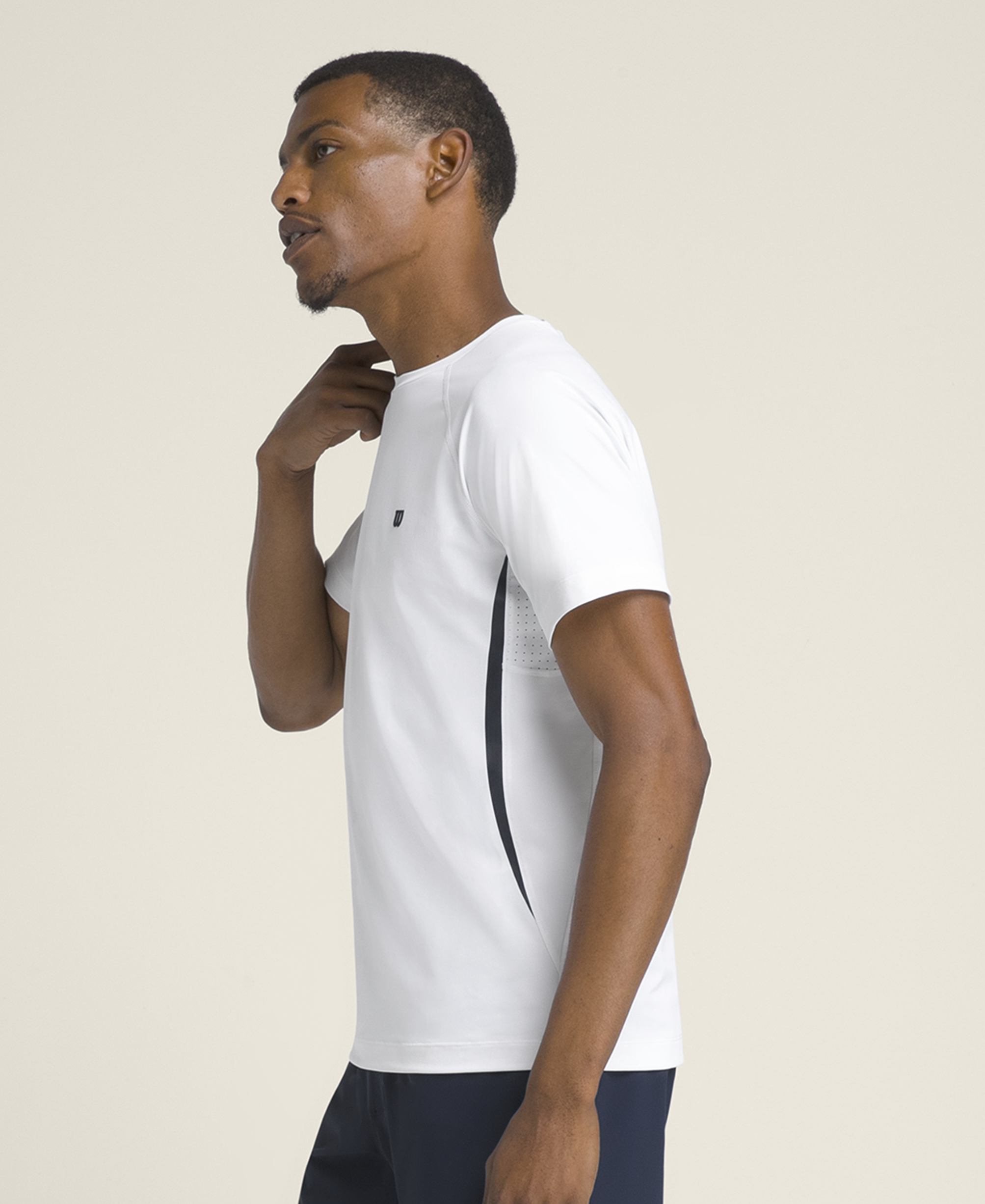 M DAILY COURT TEE BLUE FOG