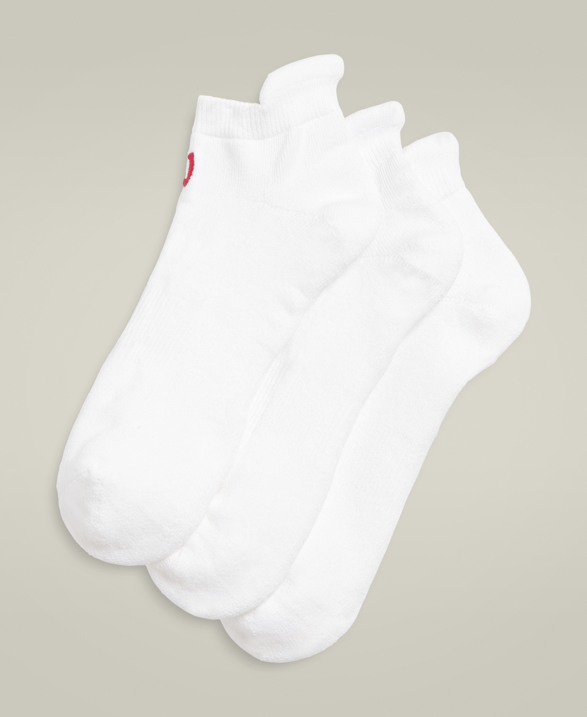 U CUSHIONED ANKLE TAB SOCKS 3 PACK BRIGHT WHITE