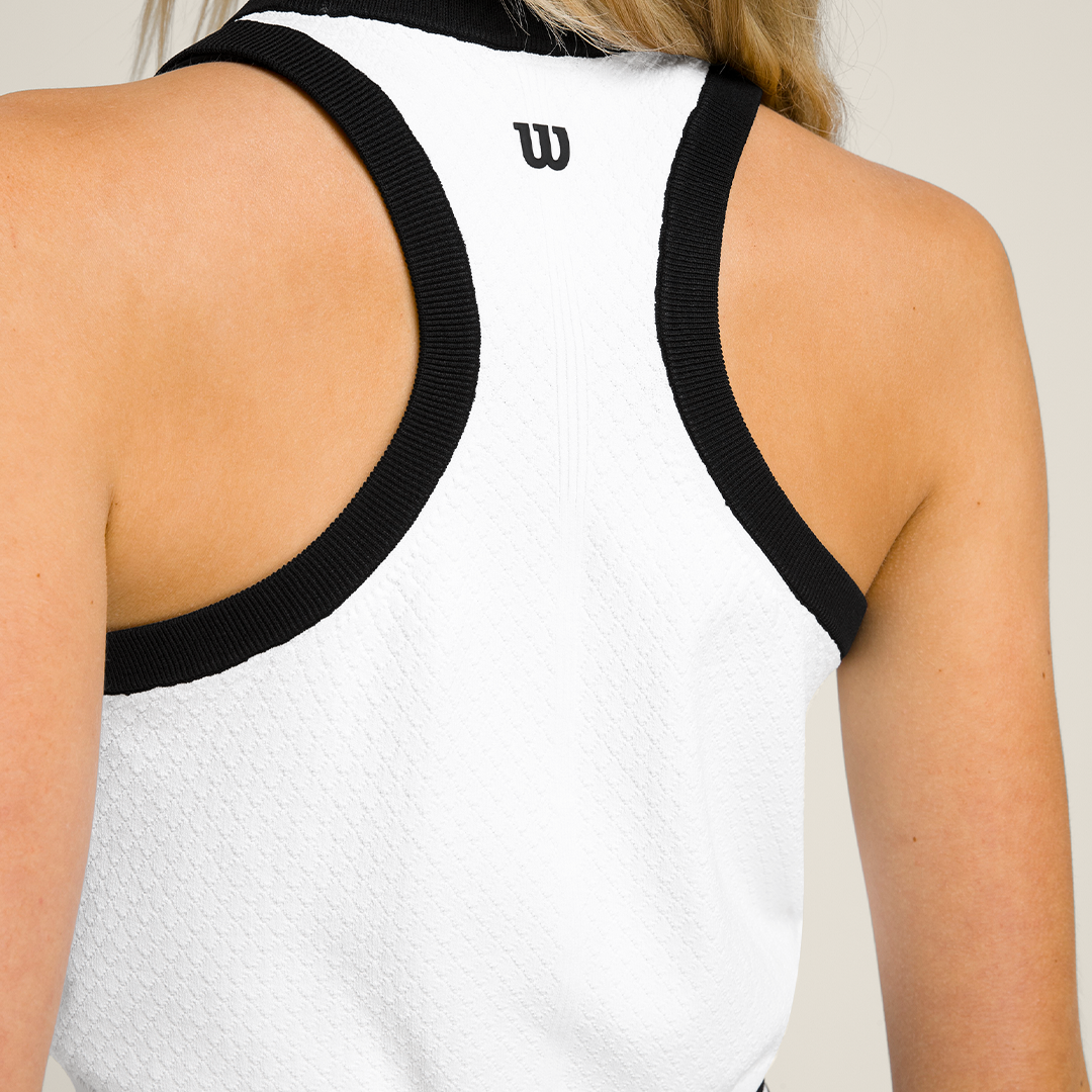 Wilson Greenwich Sweater Tank Br White
