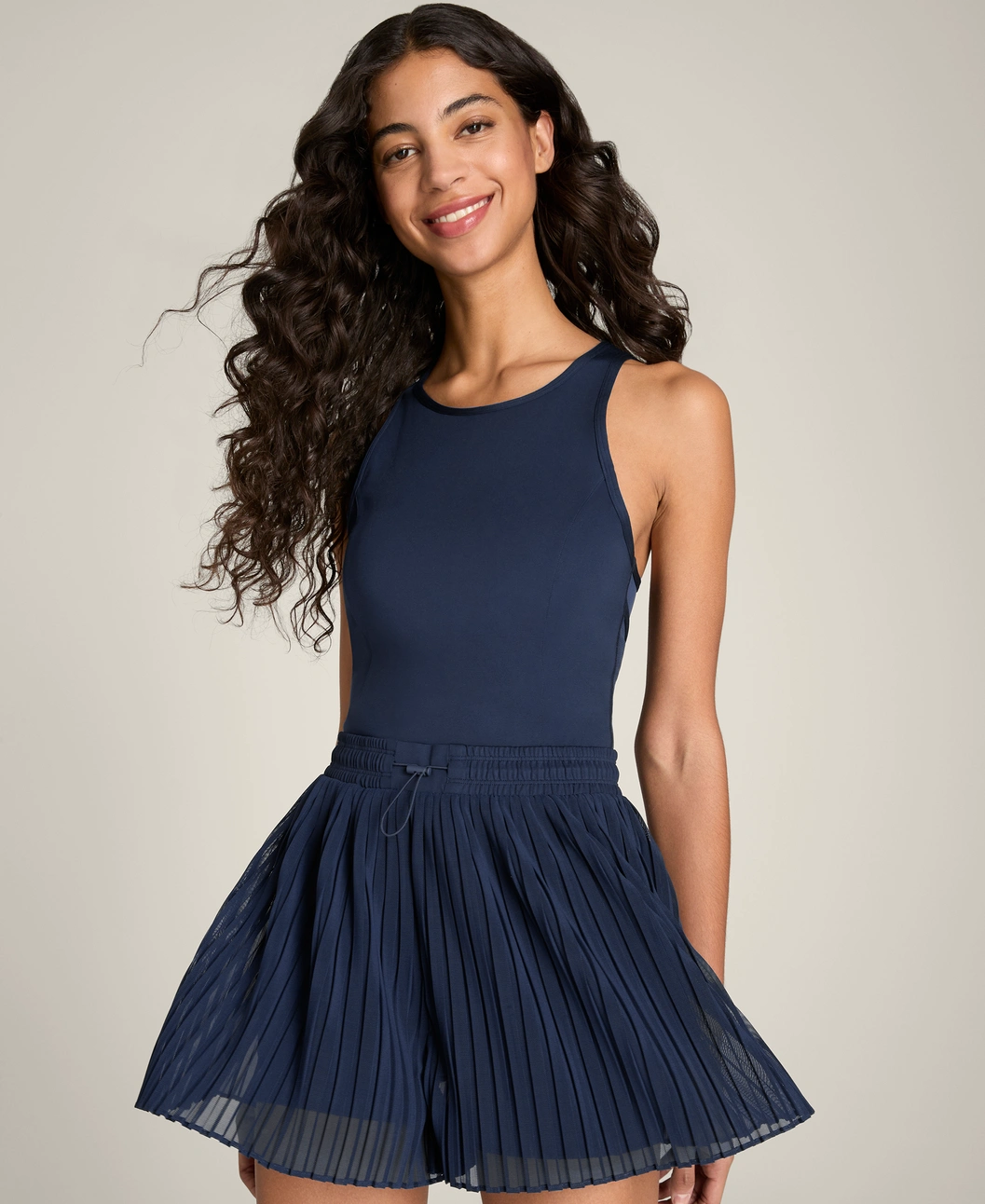 Wilson Pleated Mesh Romper