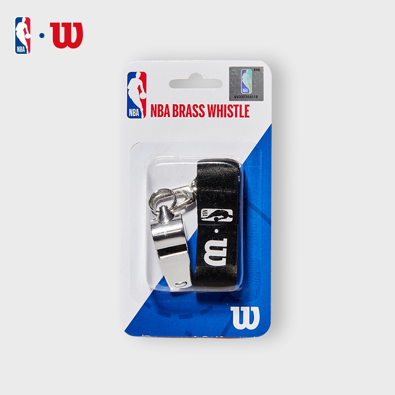 Wilson NBA Brass Whistle With Lanyard