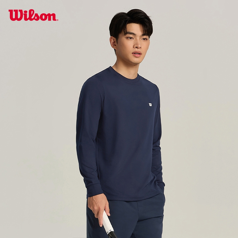 WILSON Men Long Sleeve Tee (Classic Navy) - WM20022432