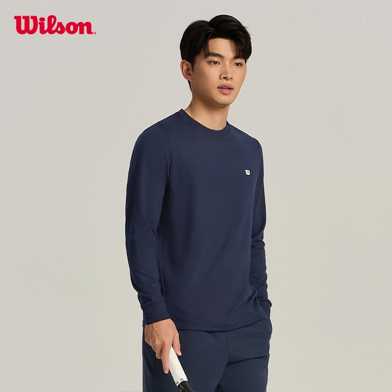 WILSON Men Long Sleeve Tee (Classic Navy) - WM20022432