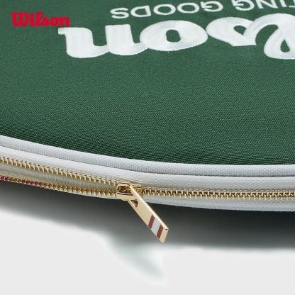 WILSON Retro Tennis Racket Cover Premium Leather Adjustable Sling Strap On-the-Go Carry WU00004331