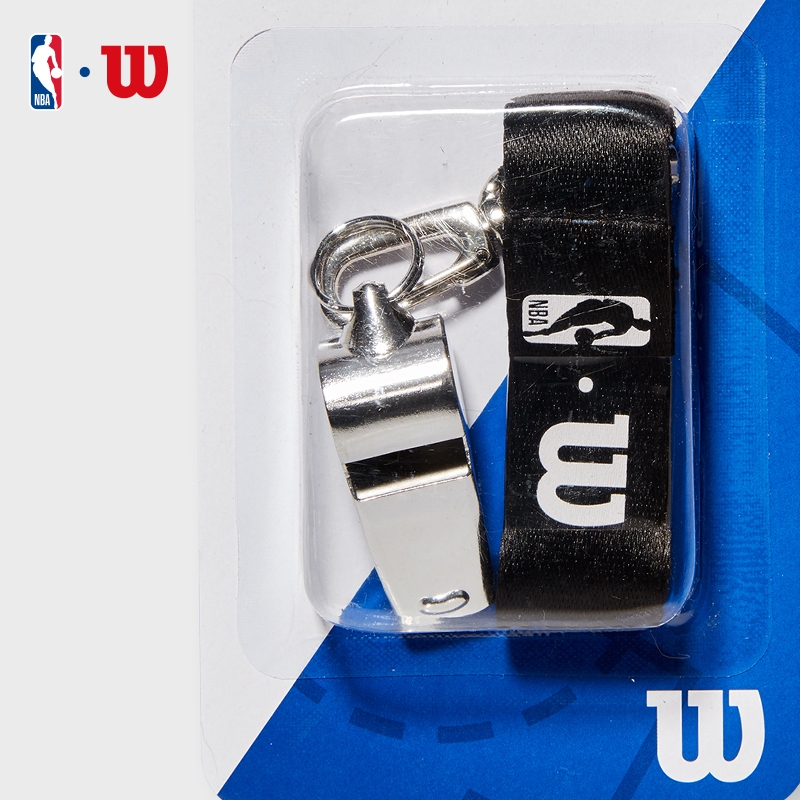 Wilson NBA Brass Whistle With Lanyard