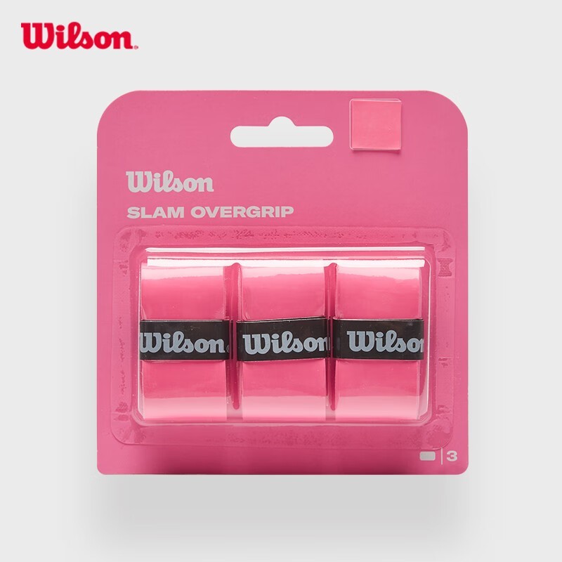 [NEW] Wilson Slam Tennis Racket Overgrip 3-Pack (4 Color Variations) - WR844880