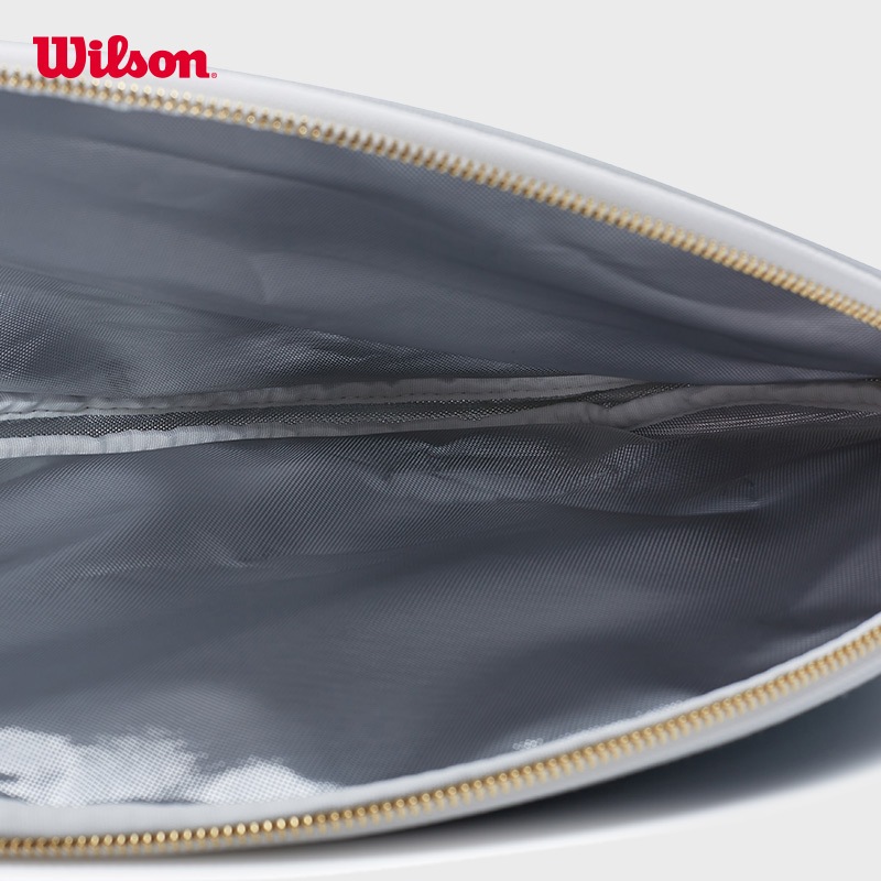 WILSON Retro Tennis Racket Cover Premium Leather Adjustable Sling Strap On-the-Go Carry WU00004331