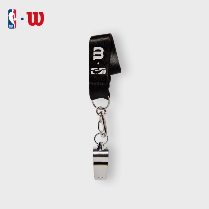 Wilson NBA Brass Whistle With Lanyard