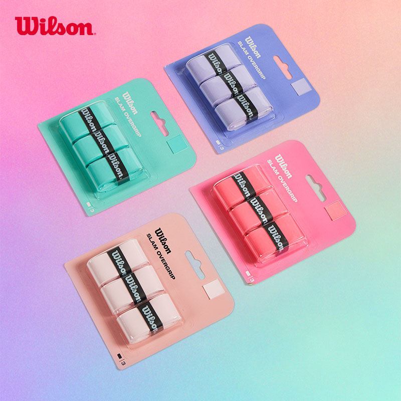 3-Pack | Wilson SLAM OVERGRIP Tennis Grip Anti-Slip Absorbent Professional for Training WR844880